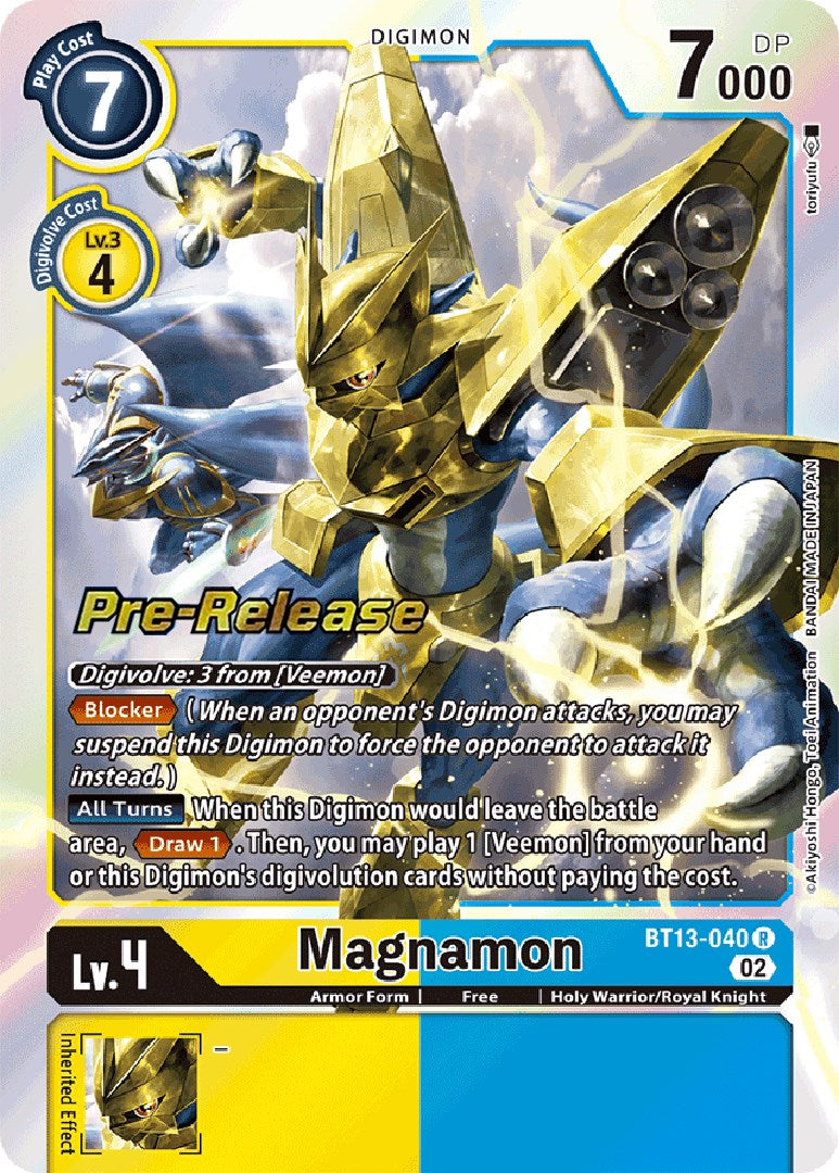 Magnamon [BT13-040] [Versus Royal Knight Booster Pre-Release Cards] | Shuffle n Cut Hobbies & Games