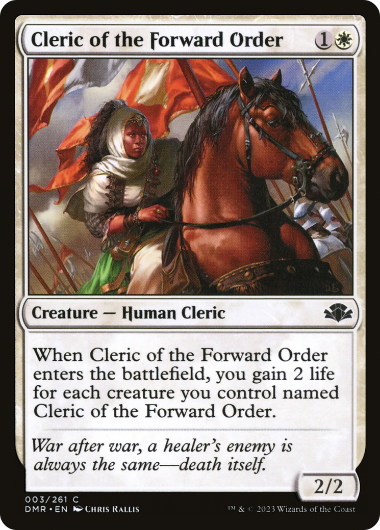 Cleric of the Forward Order [Dominaria Remastered] | Shuffle n Cut Hobbies & Games