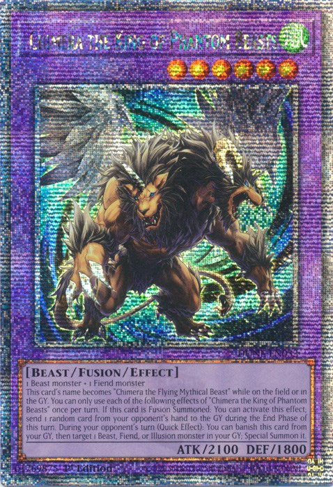 Chimera the King of Phantom Beasts [DUNE-EN033] Quarter Century Secret Rare | Shuffle n Cut Hobbies & Games