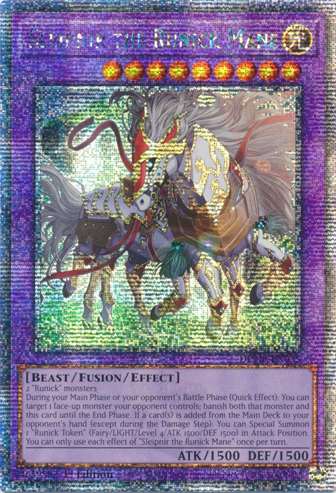 Sleipnir the Runick Mane [DUNE-EN035] Quarter Century Secret Rare | Shuffle n Cut Hobbies & Games