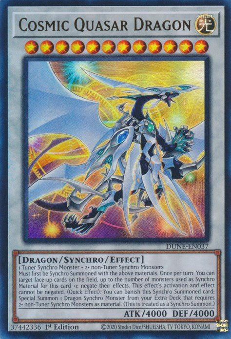 Cosmic Quasar Dragon [DUNE-EN037] Ultra Rare | Shuffle n Cut Hobbies & Games