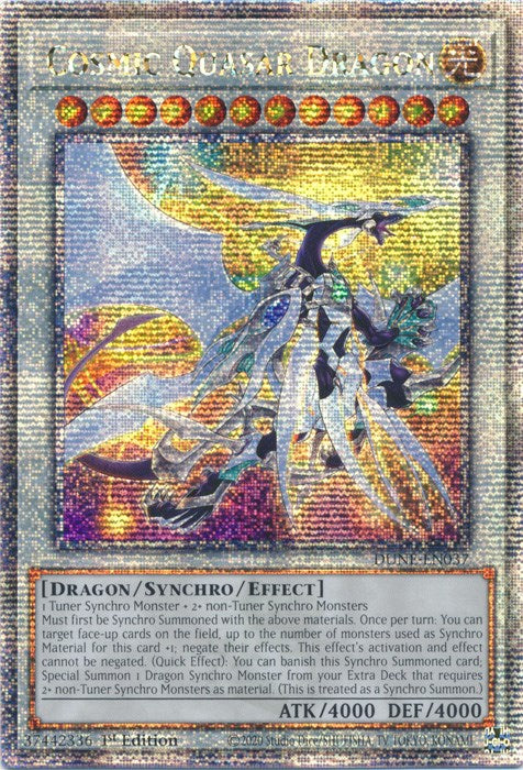 Cosmic Quasar Dragon [DUNE-EN037] Quarter Century Secret Rare | Shuffle n Cut Hobbies & Games