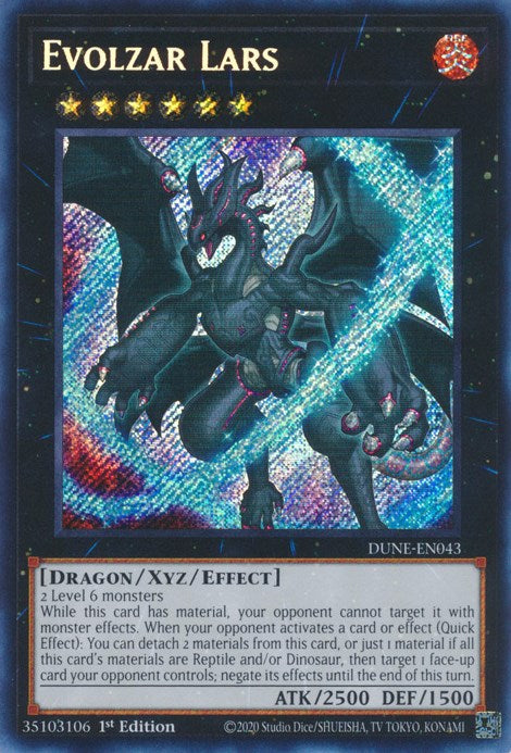 Evolzar Lars [DUNE-EN043] Secret Rare | Shuffle n Cut Hobbies & Games