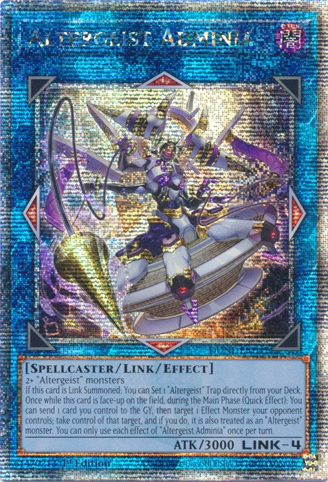 Altergeist Adminia [DUNE-EN047] Quarter Century Secret Rare | Shuffle n Cut Hobbies & Games