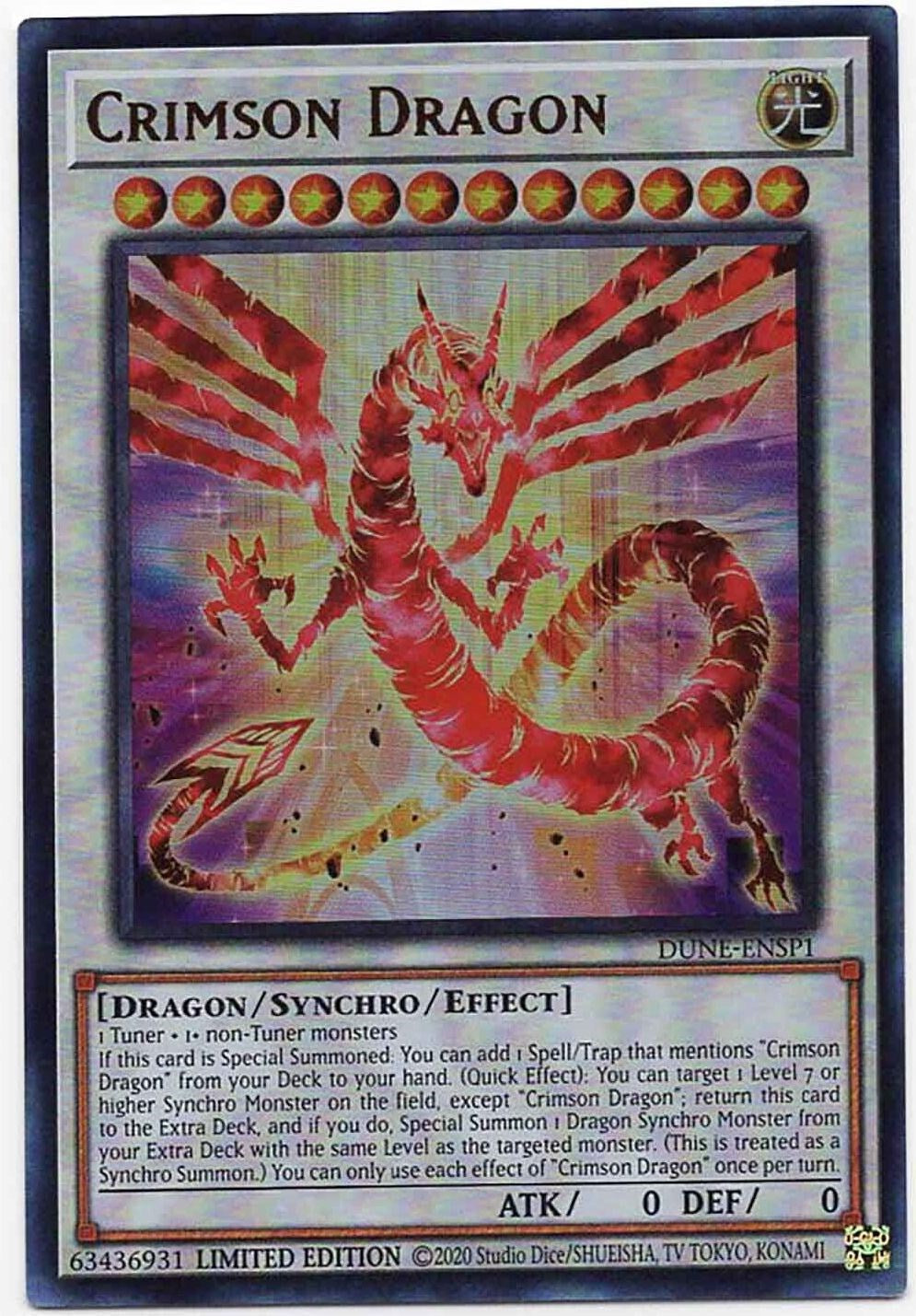 Crimson Dragon [DUNE-ENSP1] Ultra Rare | Shuffle n Cut Hobbies & Games