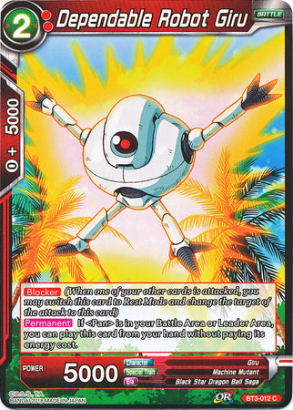 Dependable Robot Giru [BT3-012] | Shuffle n Cut Hobbies & Games