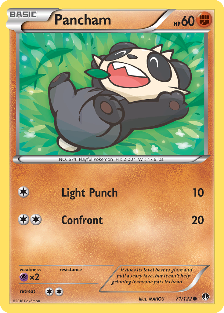 Pancham (71/122) [XY: BREAKpoint] | Shuffle n Cut Hobbies & Games