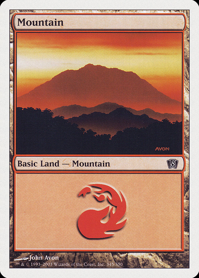Mountain (345) [Eighth Edition] | Shuffle n Cut Hobbies & Games