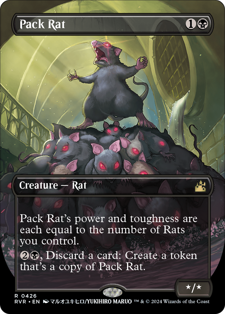 Pack Rat (Anime Borderless) [Ravnica Remastered] | Shuffle n Cut Hobbies & Games