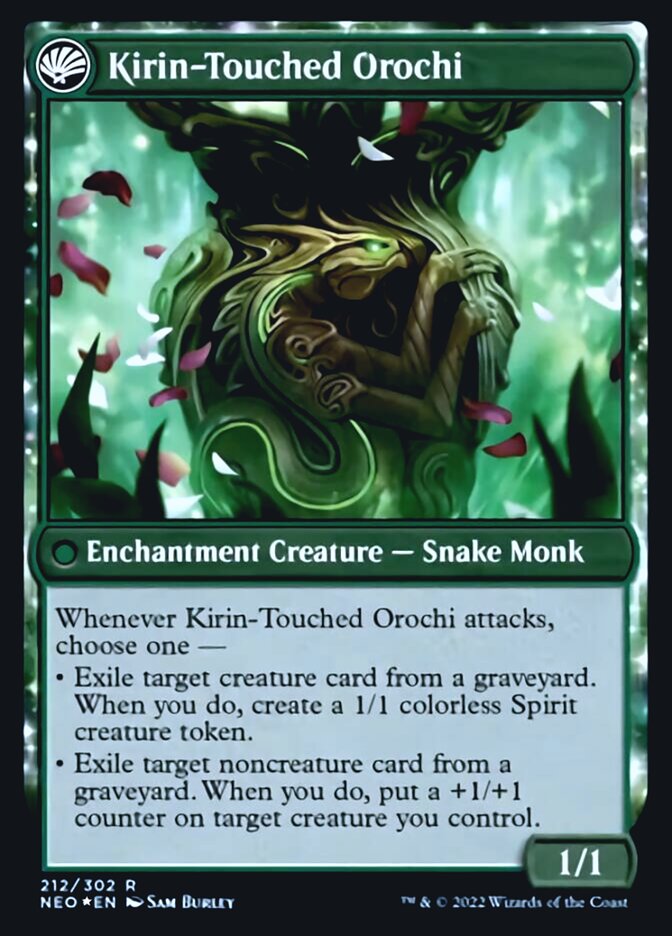 Teachings of the Kirin // Kirin-Touched Orochi [Kamigawa: Neon Dynasty Prerelease Promos] | Shuffle n Cut Hobbies & Games
