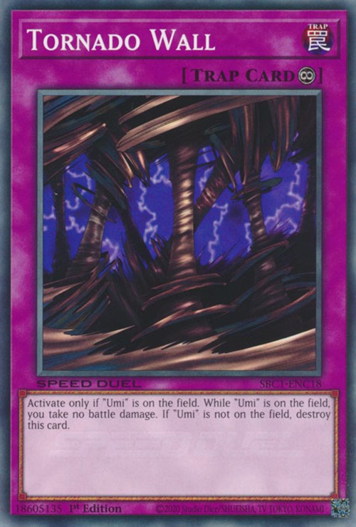 Tornado Wall [SBC1-ENC18] Common | Shuffle n Cut Hobbies & Games