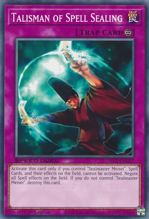 Talisman of Spell Sealing [SBC1-ENG17] Common | Shuffle n Cut Hobbies & Games