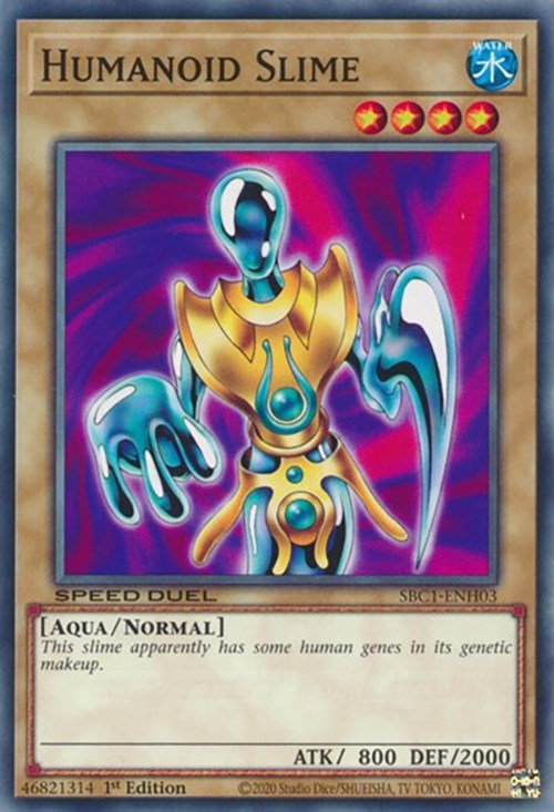 Humanoid Slime [SBC1-ENH03] Common | Shuffle n Cut Hobbies & Games