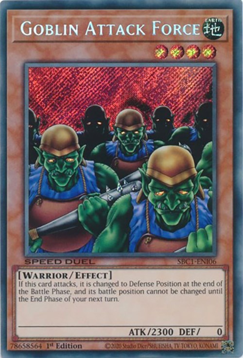 Goblin Attack Force [SBC1-ENI06] Secret Rare | Shuffle n Cut Hobbies & Games