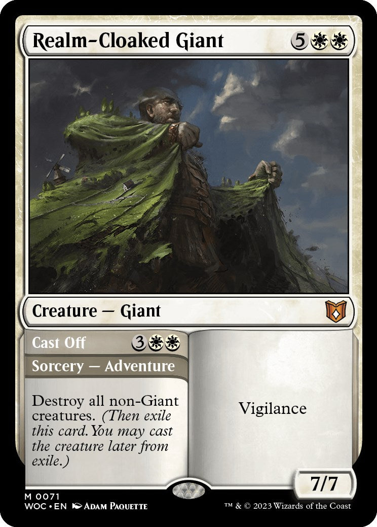 Realm-Cloaked Giant // Cast Off [Wilds of Eldraine Commander] | Shuffle n Cut Hobbies & Games