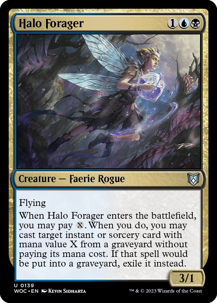 Halo Forager [Wilds of Eldraine Commander] | Shuffle n Cut Hobbies & Games