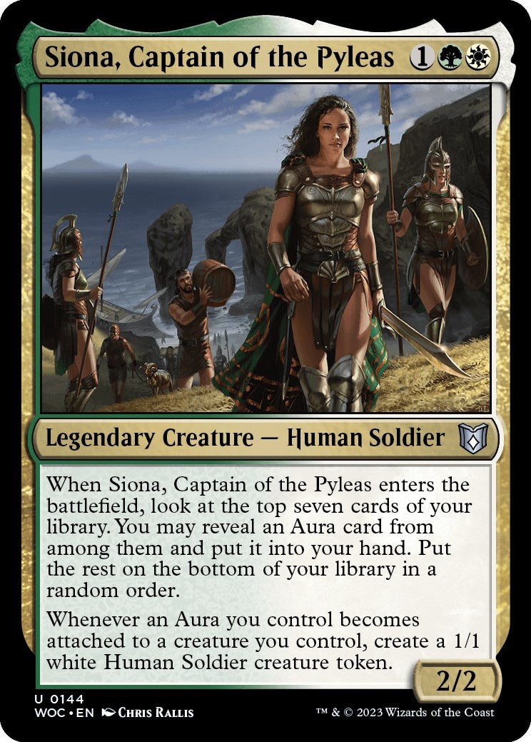 Siona, Captain of the Pyleas [Wilds of Eldraine Commander] | Shuffle n Cut Hobbies & Games