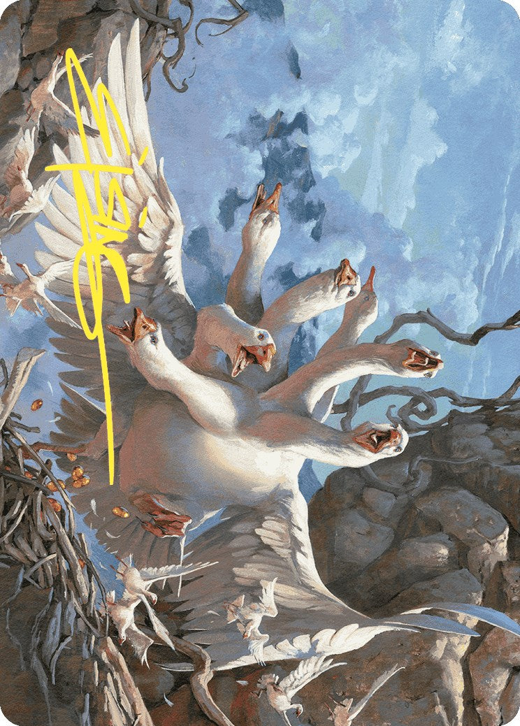 The Goose Mother Art Card (Gold-Stamped Signature) [Wilds of Eldraine Art Series] | Shuffle n Cut Hobbies & Games