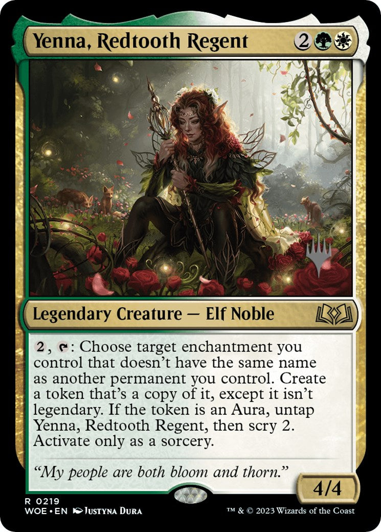 Yenna, Redtooth Regent (Promo Pack) [Wilds of Eldraine Promos] | Shuffle n Cut Hobbies & Games