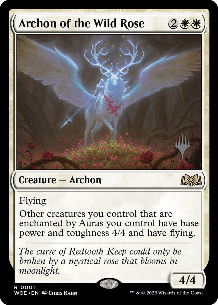 Archon of the Wild Rose (Promo Pack) [Wilds of Eldraine Promos] | Shuffle n Cut Hobbies & Games