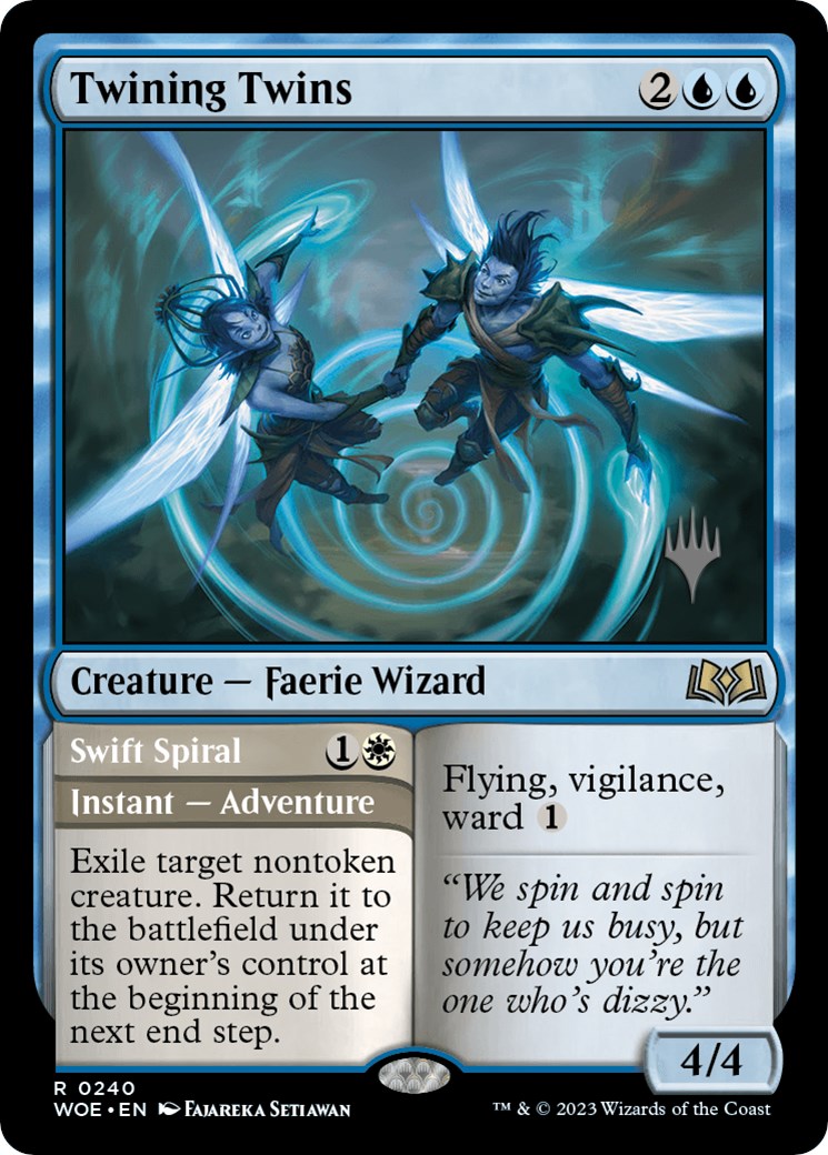 Twining Twins // Swift Spiral (Promo Pack) [Wilds of Eldraine Promos] | Shuffle n Cut Hobbies & Games
