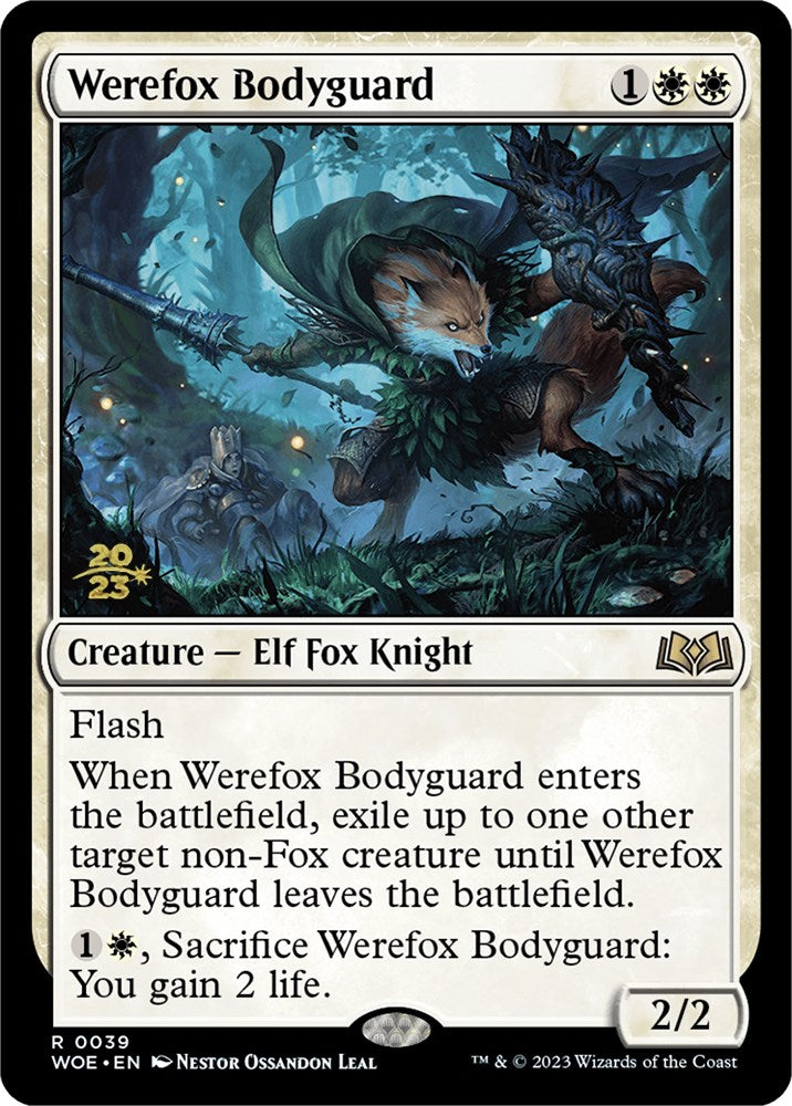 Werefox Bodyguard [Wilds of Eldraine Prerelease Promos] | Shuffle n Cut Hobbies & Games