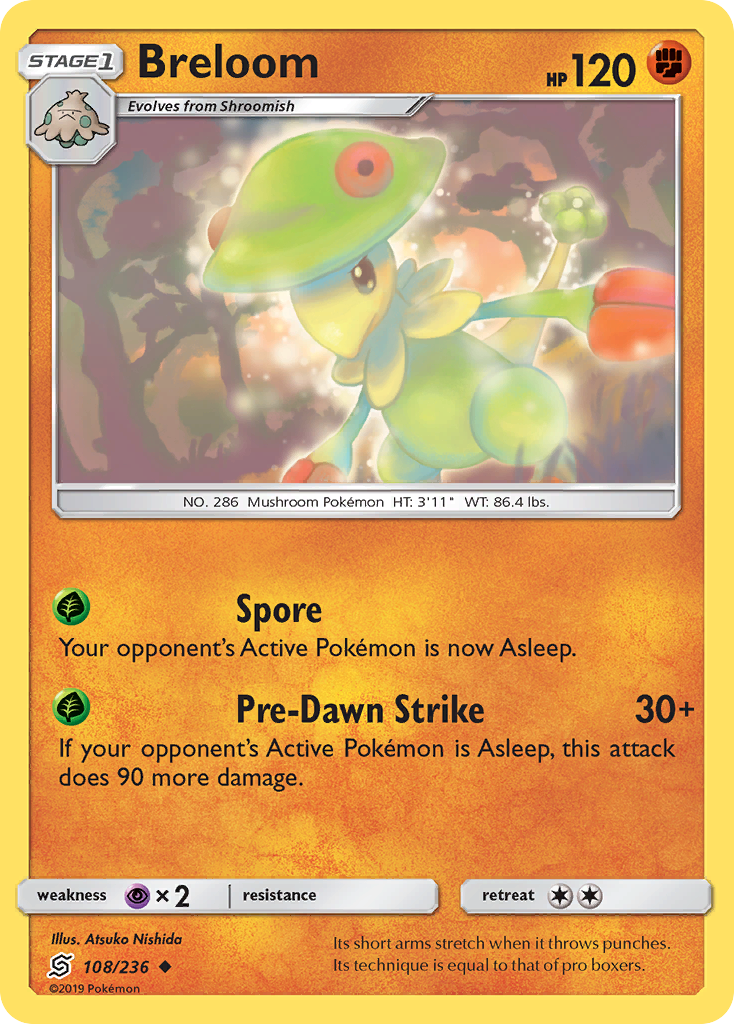 Breloom (108/236) [Sun & Moon: Unified Minds] | Shuffle n Cut Hobbies & Games