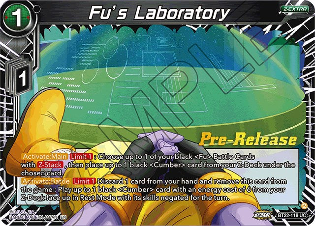 Fu's Laboratory (BT22-118) [Critical Blow Prerelease Promos] | Shuffle n Cut Hobbies & Games