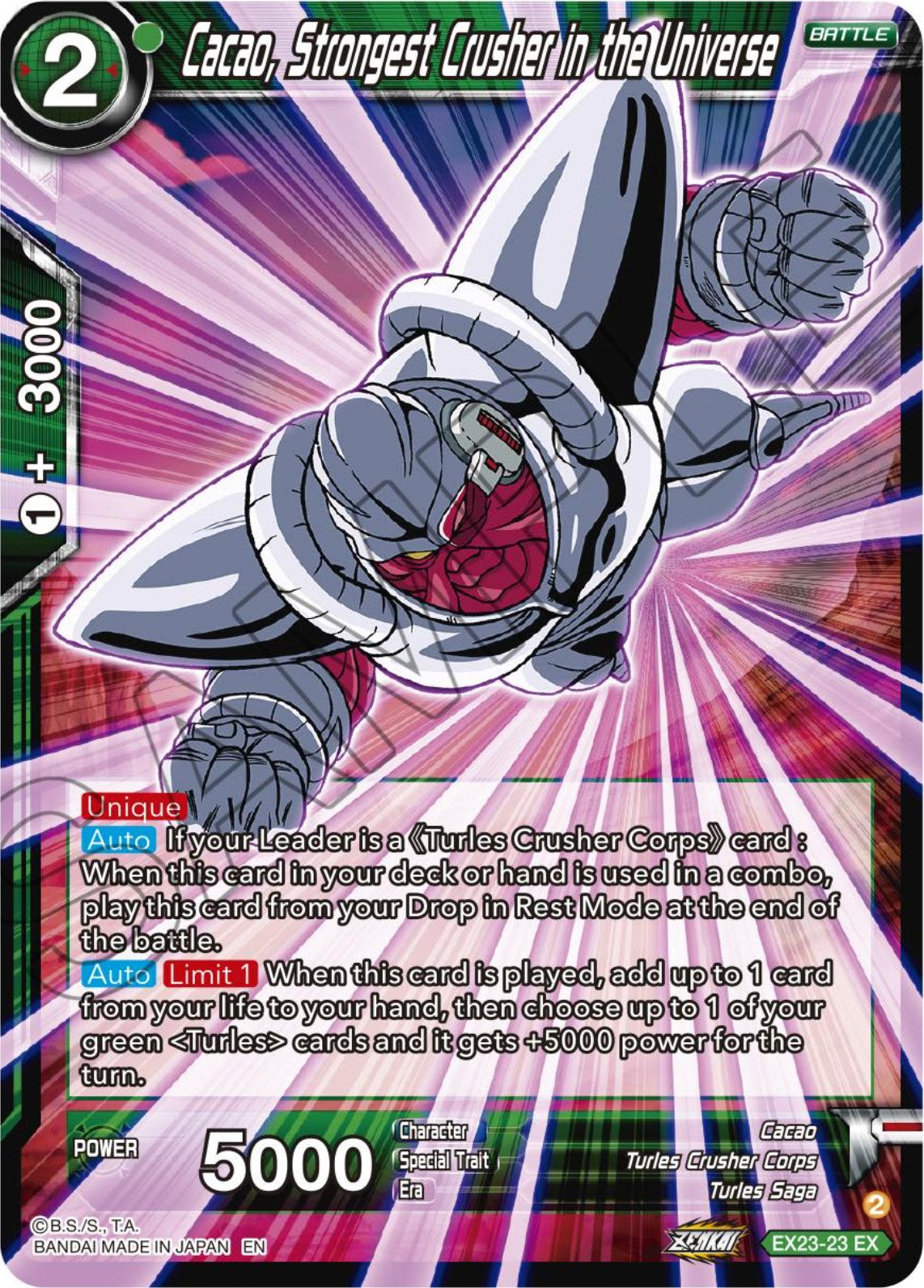 Cacao, Strongest Crusher in the Universe (EX23-23) [Premium Anniversary Box 2023] | Shuffle n Cut Hobbies & Games