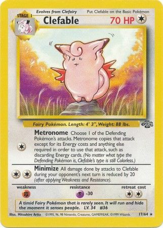 Clefable (17/64) [Jungle Unlimited] | Shuffle n Cut Hobbies & Games