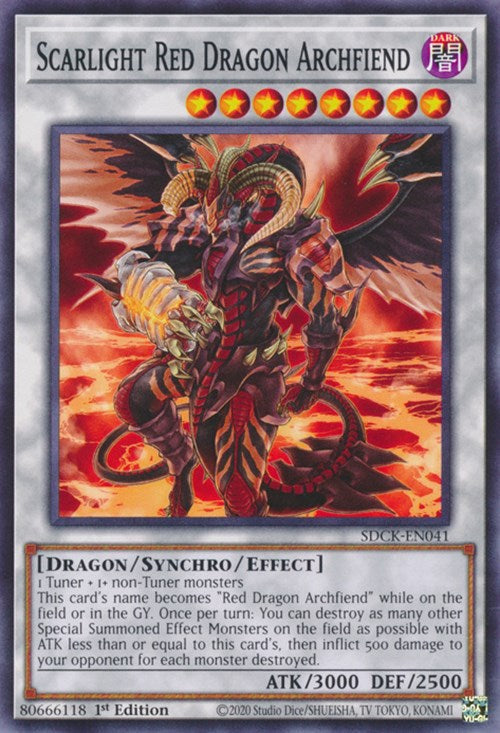 Scarlight Red Dragon Archfiend [SDCK-EN041] Common | Shuffle n Cut Hobbies & Games