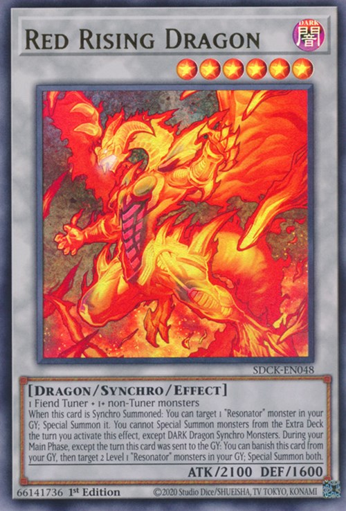 Red Rising Dragon [SDCK-EN048] Ultra Rare | Shuffle n Cut Hobbies & Games