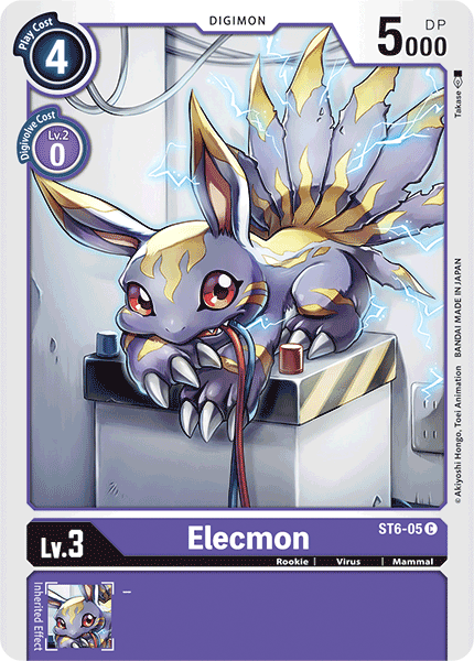 Elecmon [ST6-05] [Starter Deck: Venomous Violet] | Shuffle n Cut Hobbies & Games