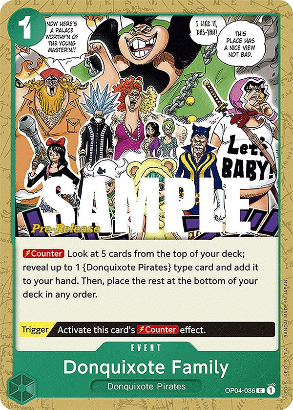 Donquixote Family [Kingdoms of Intrigue Pre-Release Cards] | Shuffle n Cut Hobbies & Games