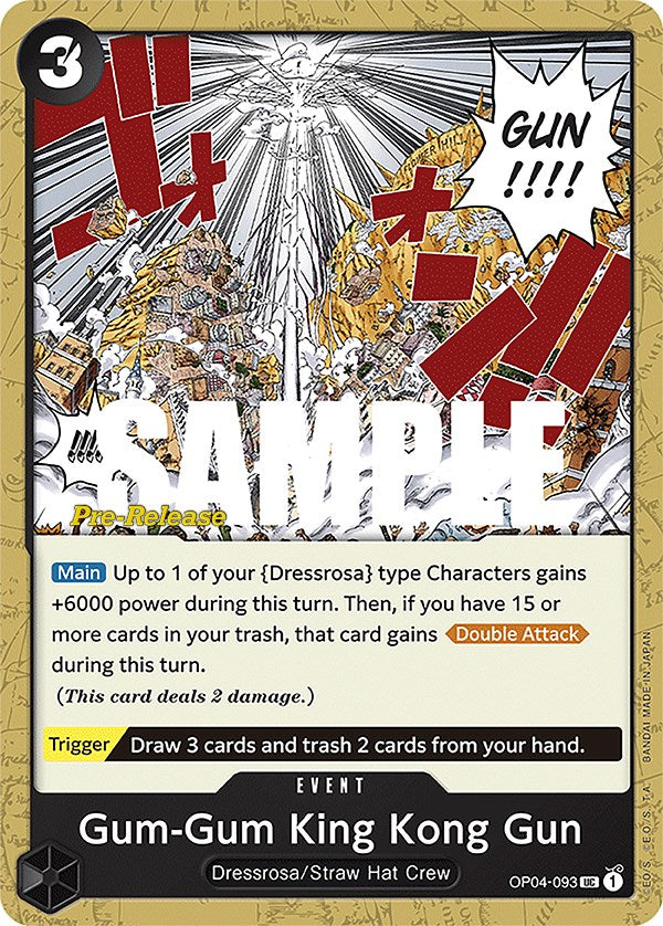 Gum-Gum King Kong Gun [Kingdoms of Intrigue Pre-Release Cards] | Shuffle n Cut Hobbies & Games
