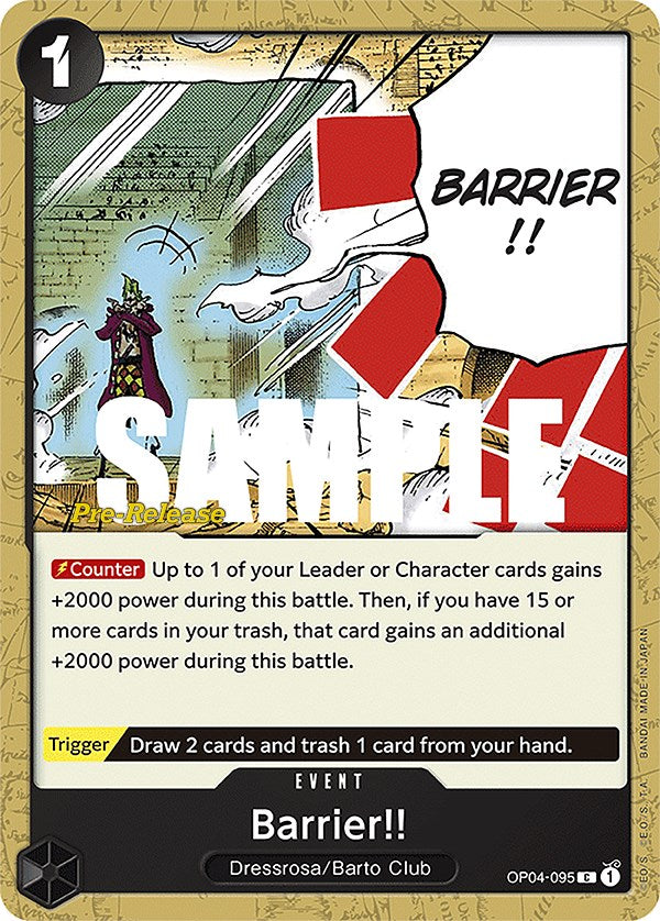 Barrier!! [Kingdoms of Intrigue Pre-Release Cards] | Shuffle n Cut Hobbies & Games