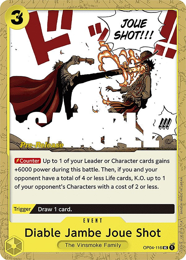 Diable Jambe Joue Shot [Kingdoms of Intrigue Pre-Release Cards] | Shuffle n Cut Hobbies & Games