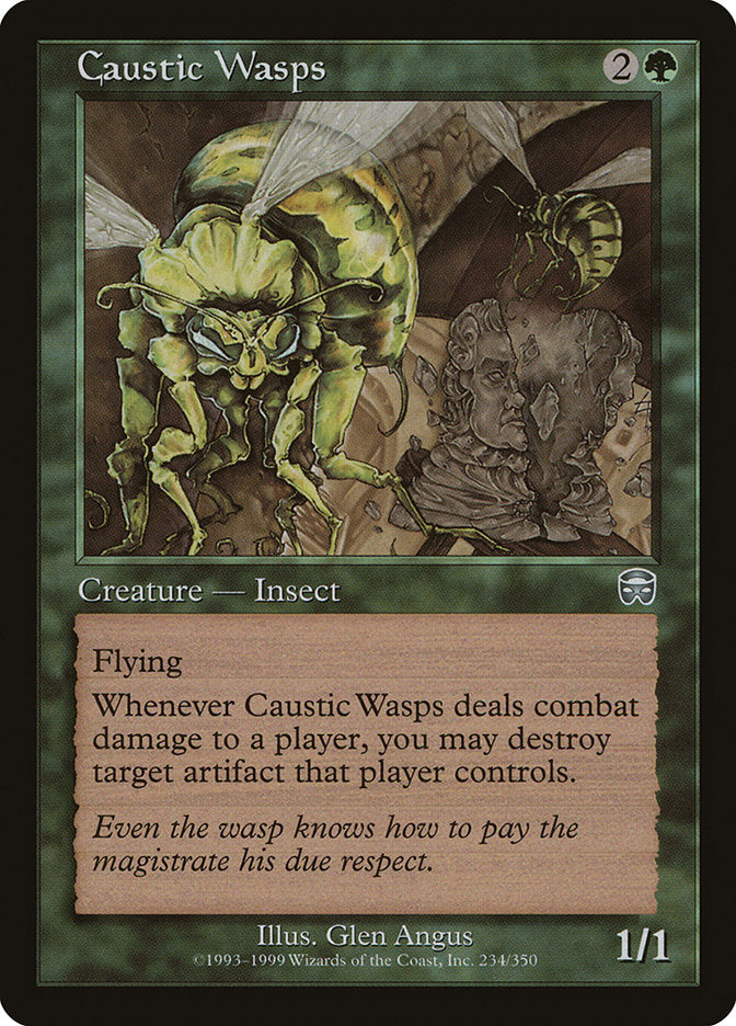 Caustic Wasps [Mercadian Masques] | Shuffle n Cut Hobbies & Games