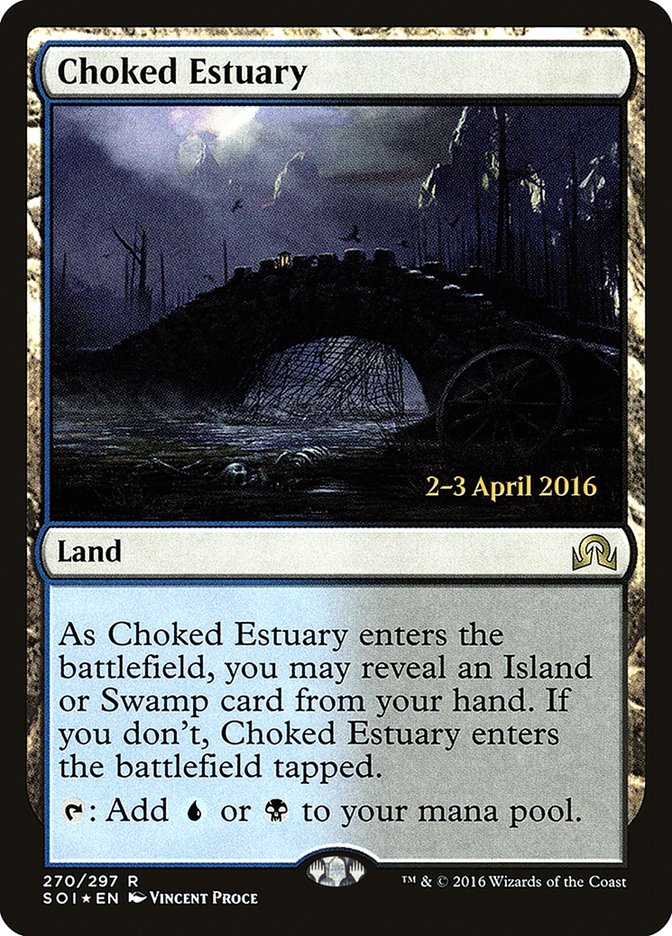 Choked Estuary [Shadows over Innistrad Prerelease Promos] | Shuffle n Cut Hobbies & Games