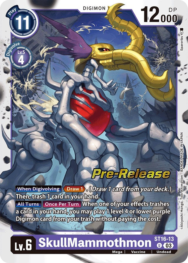 SkullMammothmon [ST16-13] [Starter Deck: Wolf of Friendship Pre-Release Cards] | Shuffle n Cut Hobbies & Games