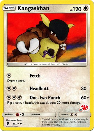 Kangaskhan (55/70) (Charizard Stamp #53) [Battle Academy 2020] | Shuffle n Cut Hobbies & Games