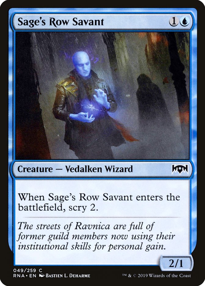 Sage's Row Savant [Ravnica Allegiance] | Shuffle n Cut Hobbies & Games