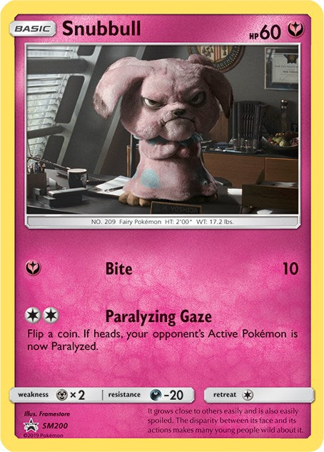 Snubbull (SM200) [Sun & Moon: Black Star Promos] | Shuffle n Cut Hobbies & Games