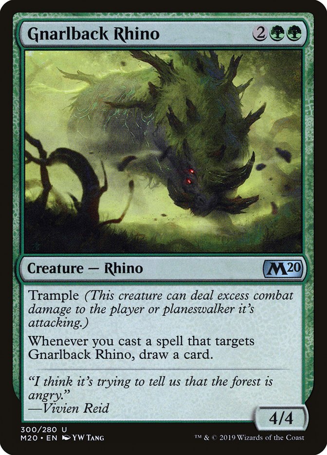 Gnarlback Rhino [Core Set 2020] | Shuffle n Cut Hobbies & Games