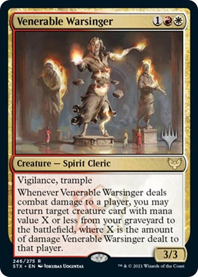 Venerable Warsinger (Promo Pack) [Strixhaven: School of Mages Promos] | Shuffle n Cut Hobbies & Games