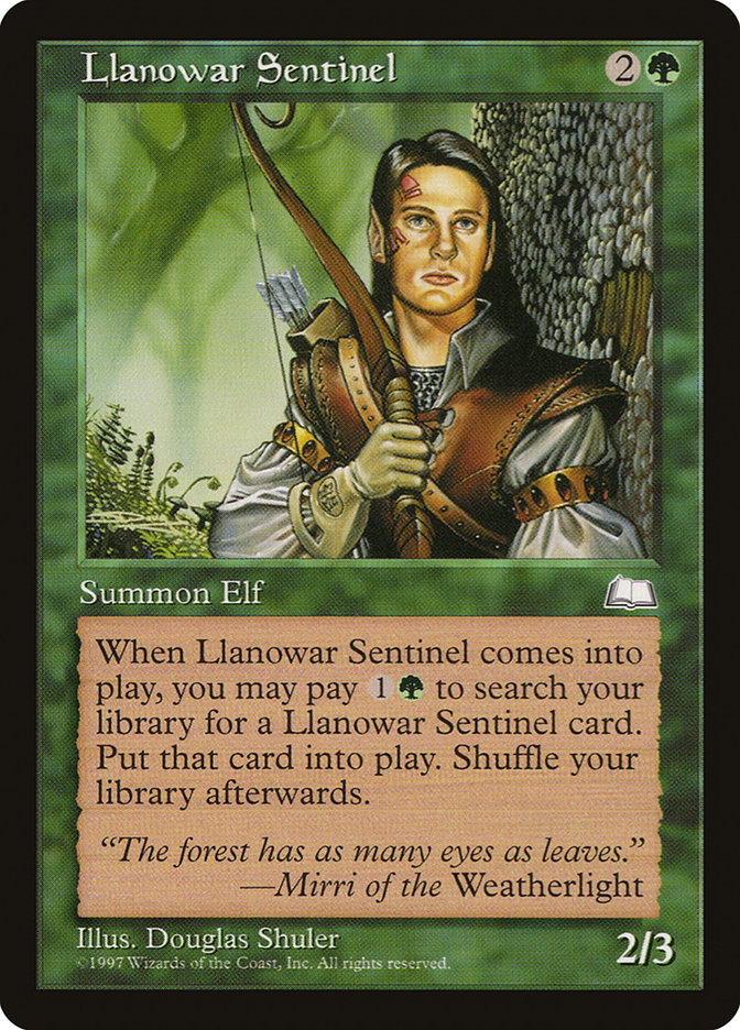 Llanowar Sentinel [Weatherlight] | Shuffle n Cut Hobbies & Games