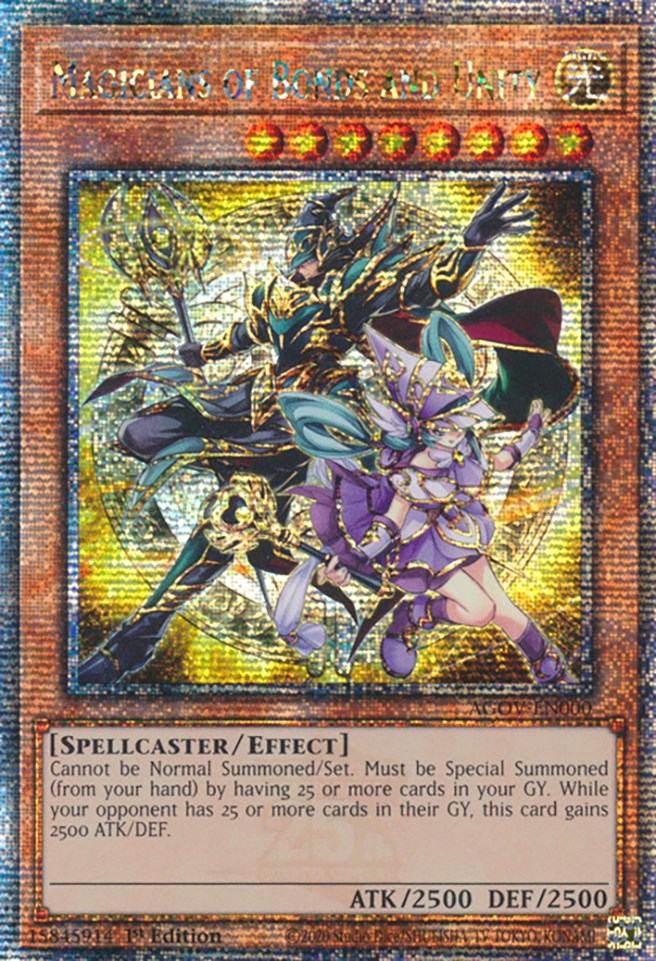 Magicians of Bonds and Unity (Quarter Century Secret Rare) [AGOV-EN000] Quarter Century Secret Rare | Shuffle n Cut Hobbies & Games
