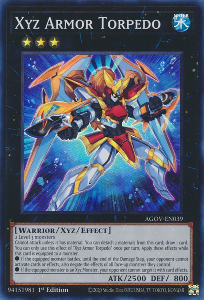 Xyz Armor Torpedo [AGOV-EN039] Super Rare | Shuffle n Cut Hobbies & Games