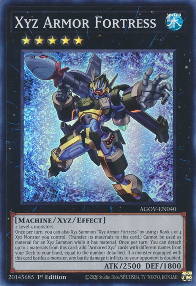 Xyz Armor Fortress [AGOV-EN040] Super Rare | Shuffle n Cut Hobbies & Games