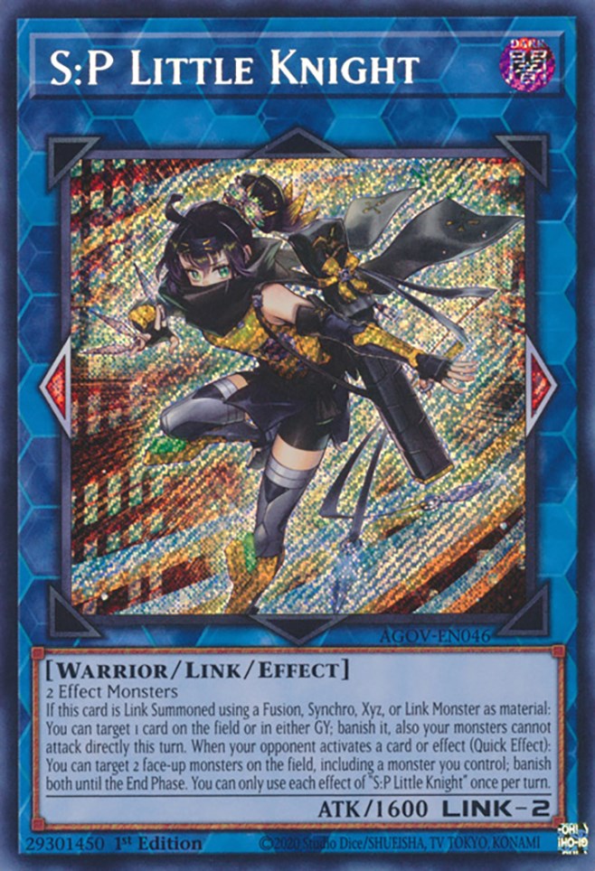 S:P Little Knight [AGOV-EN046] Secret Rare | Shuffle n Cut Hobbies & Games